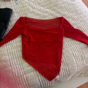 Elegant Red Women's Top